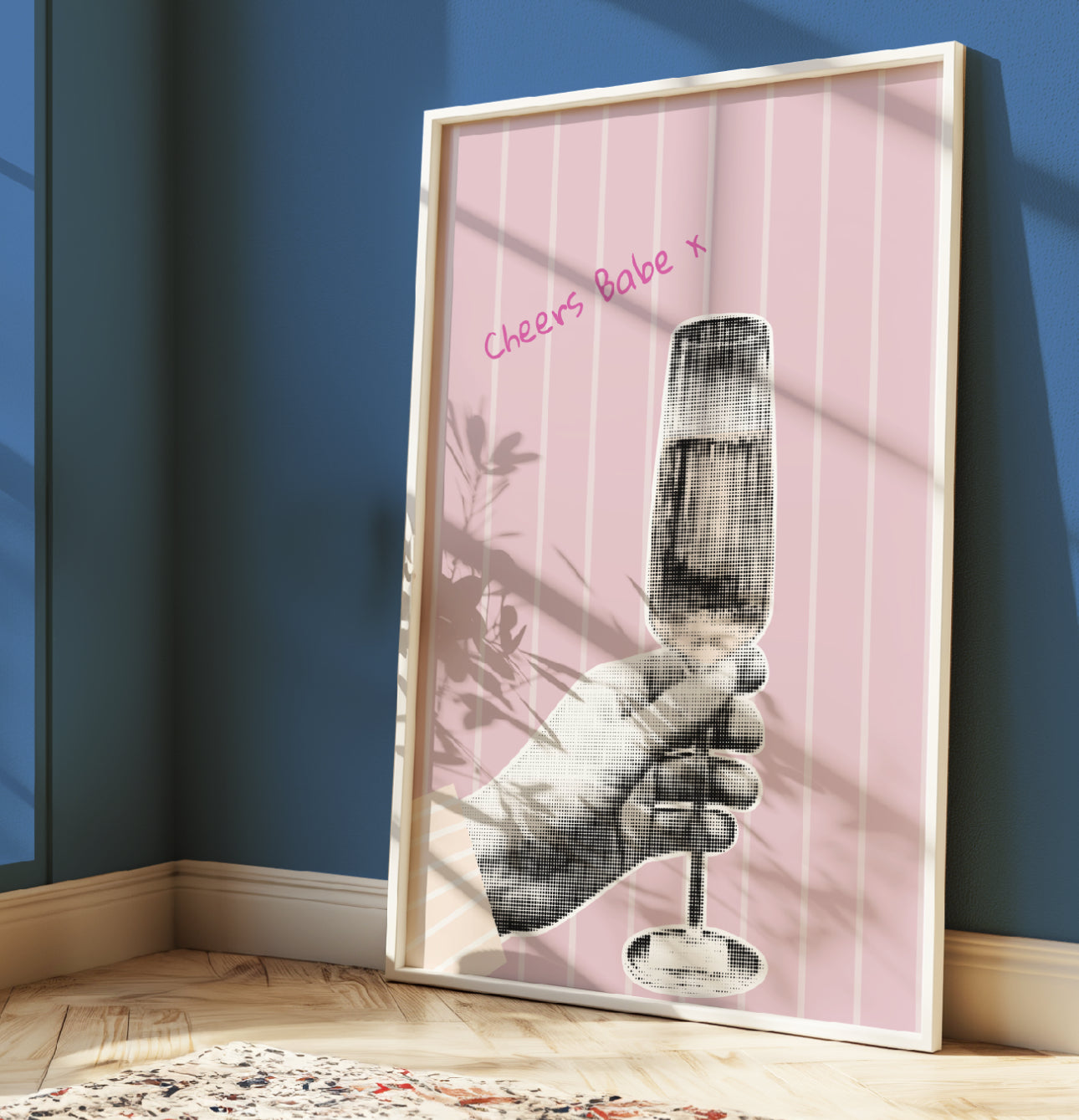 Cheers Babe - A4 Wall Art Print