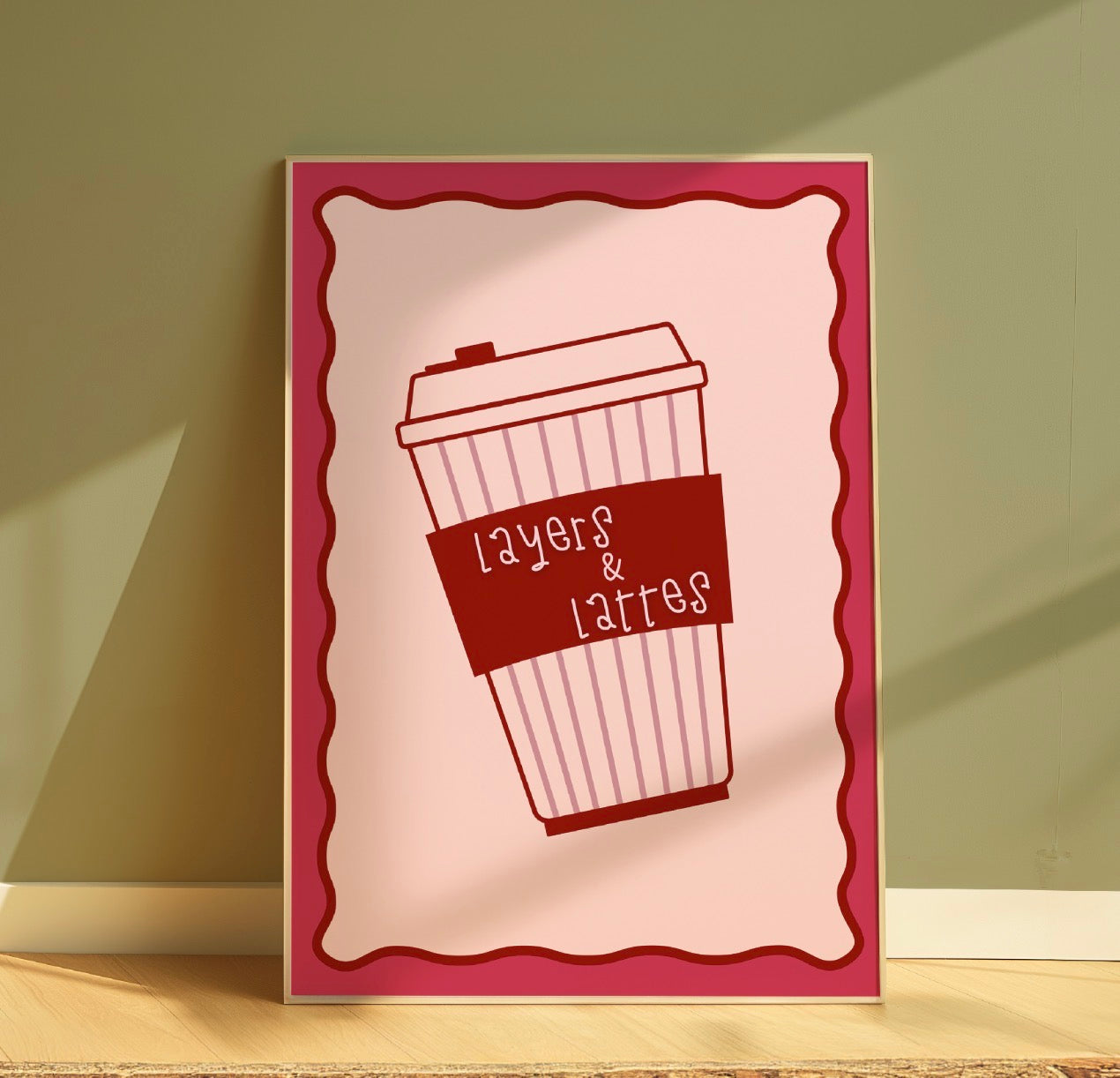 Layers & Lattes - A4 Art Print