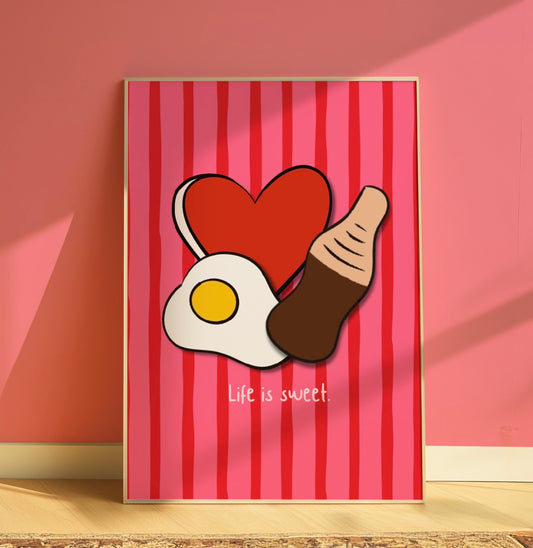 Life is Sweet - A4 Print