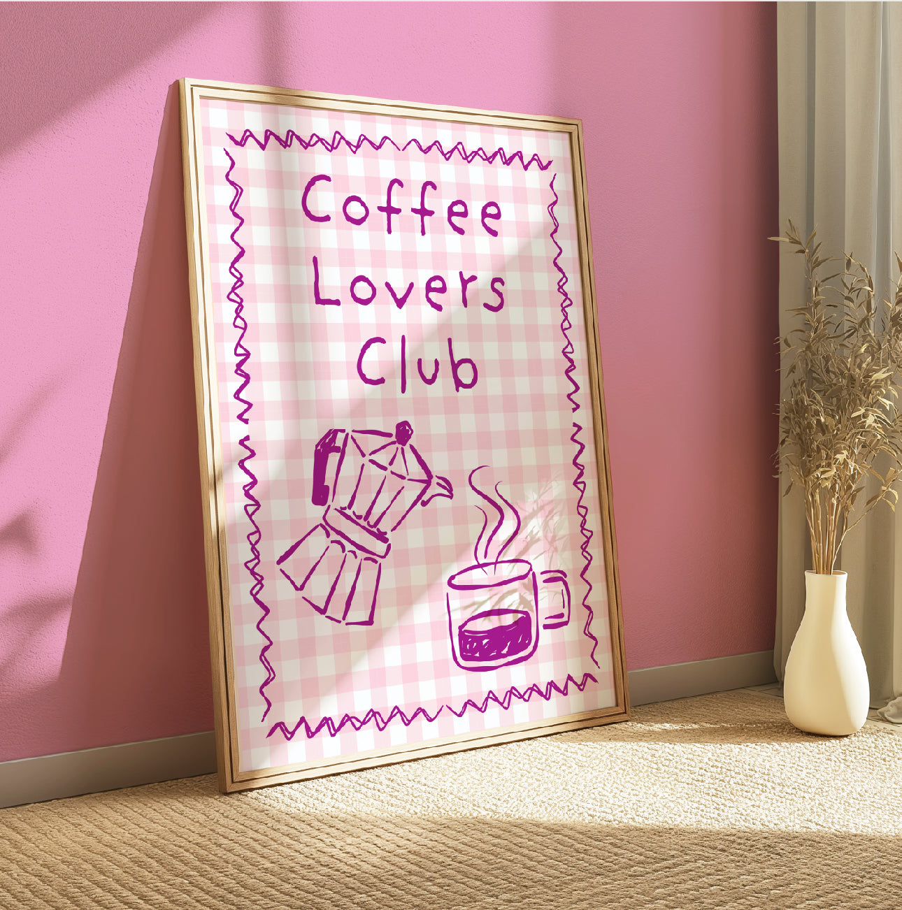 Coffee Lovers Club - A4 Wall Art Print