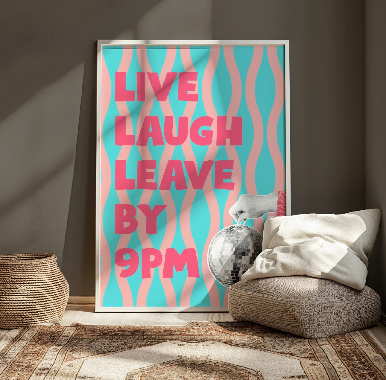 Live, Laugh, Leave A4 Print
