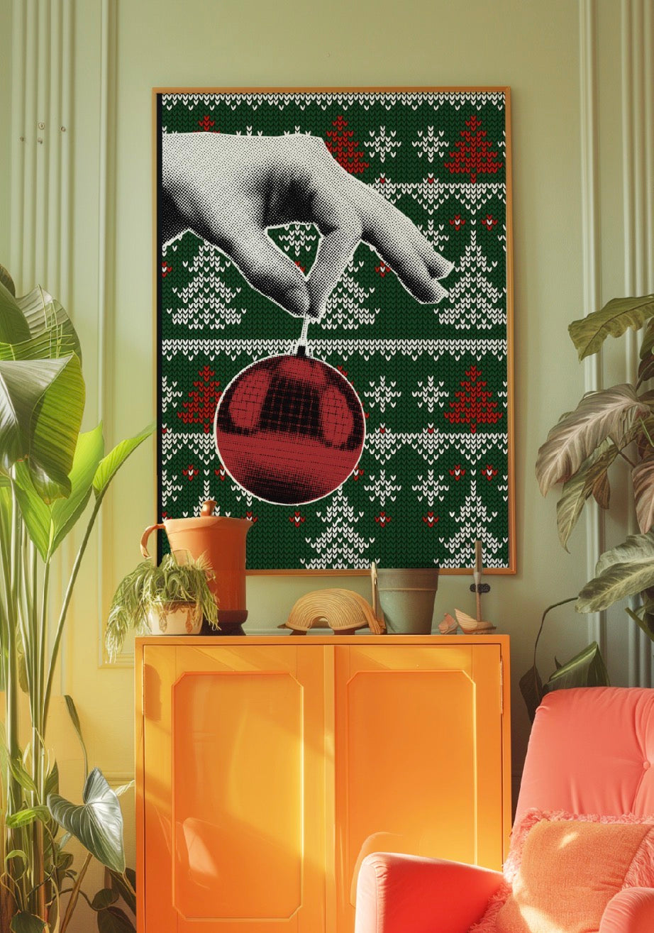 Retro Christmas Print