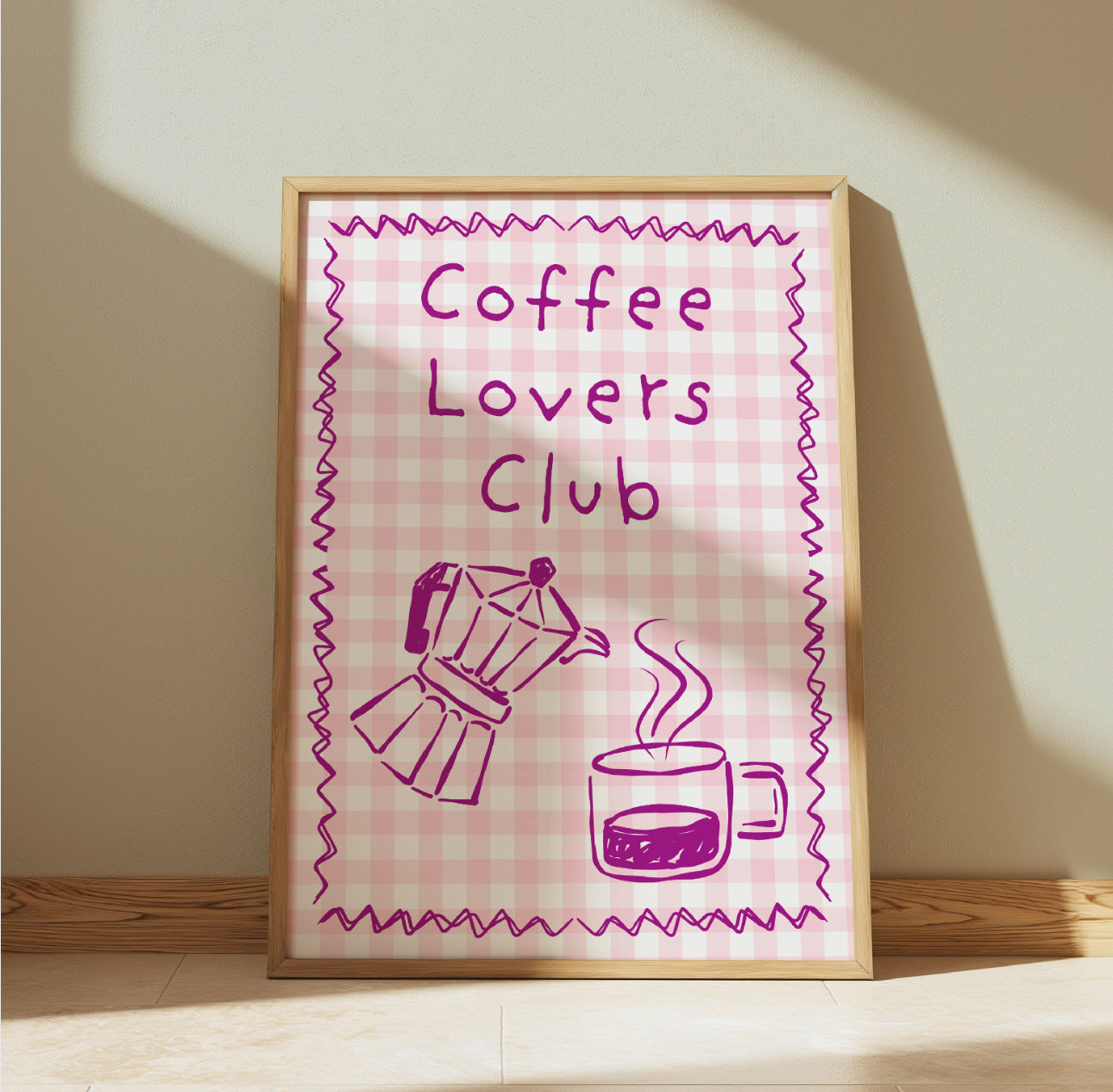Coffee Lovers Club - A4 Wall Art Print