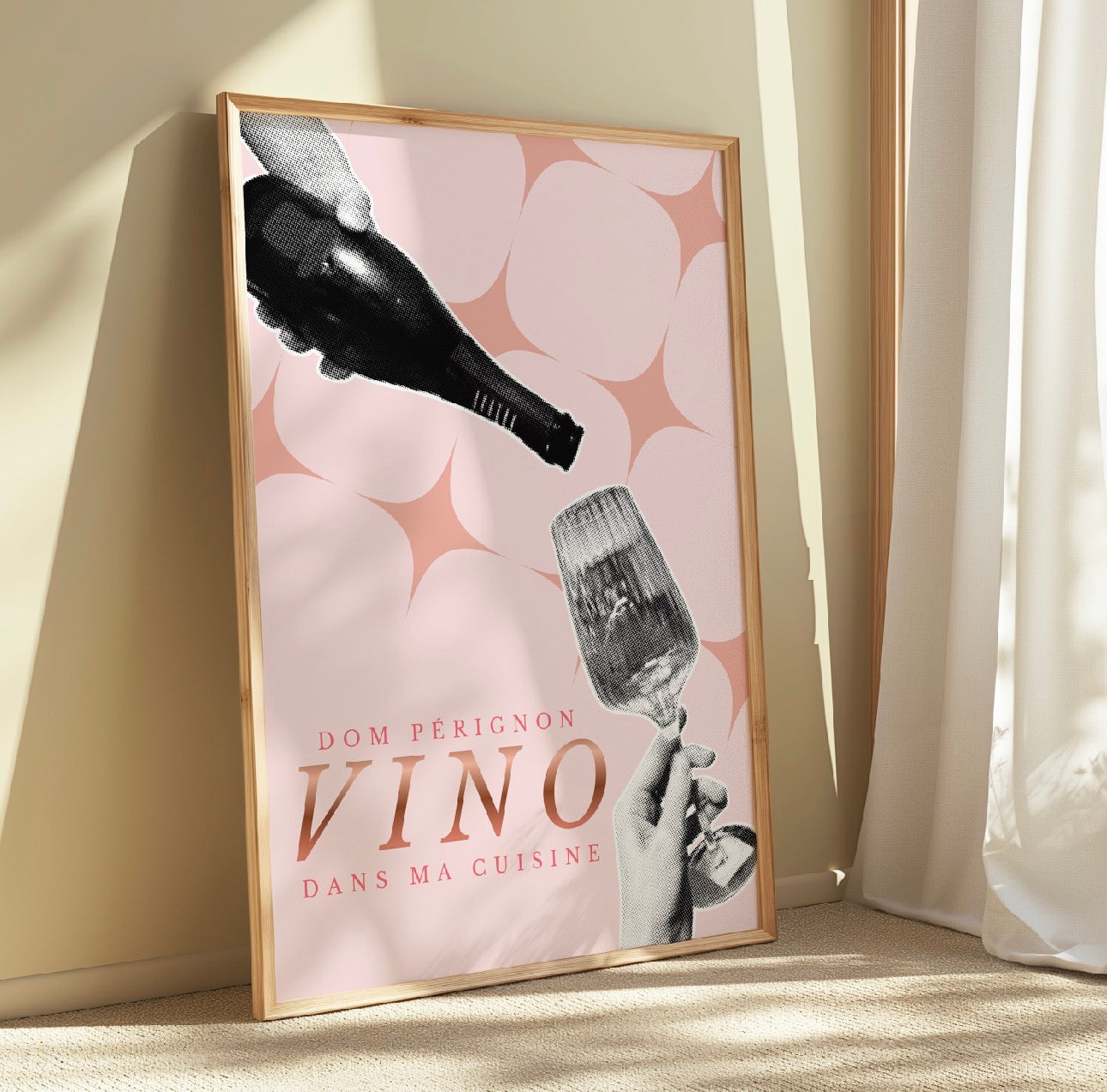 Vino Dans Ma Cuisine - A4 Print