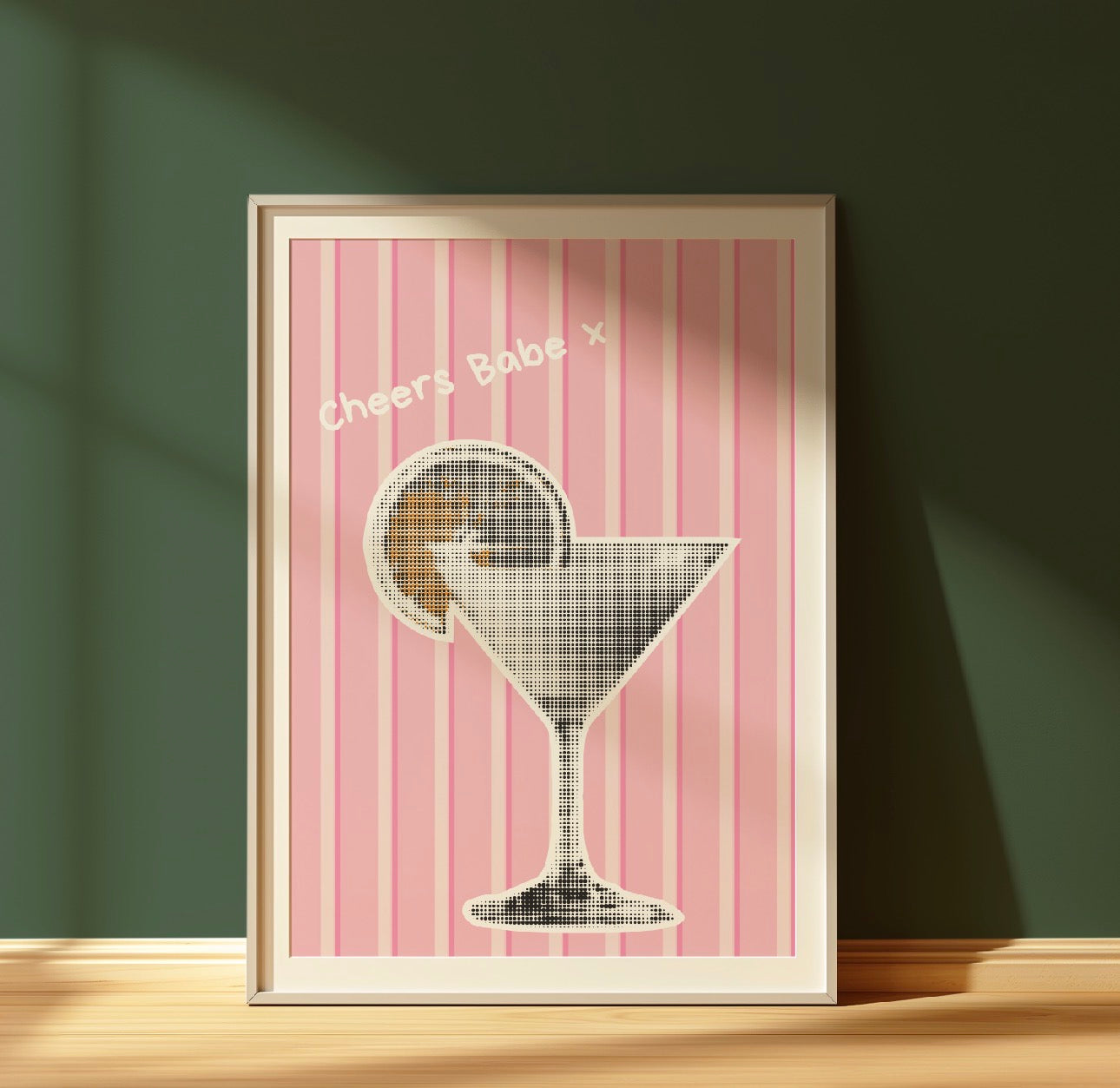 Cheers Babe - A4 Wall Art Print