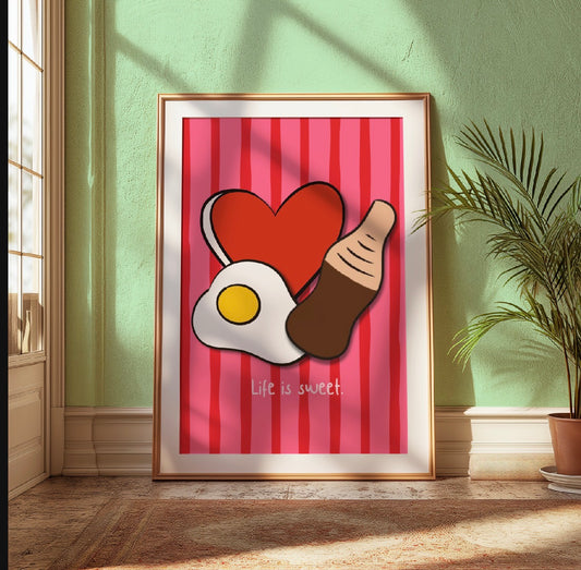Life is Sweet - A4 Print