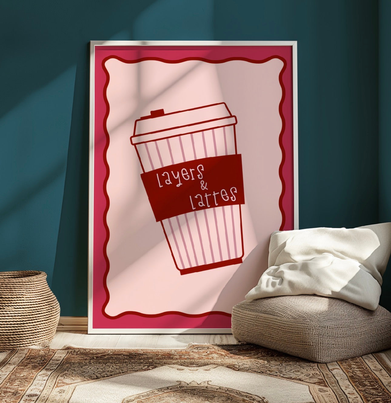 Layers & Lattes - A4 Art Print