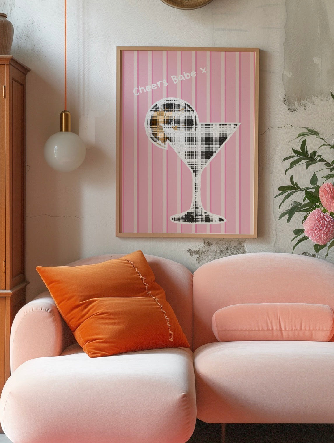 Cheers Babe - A4 Wall Art Print