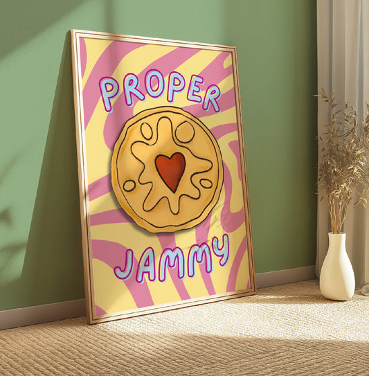 Proper Jammy – A4 Wall Art Print